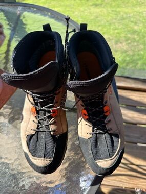 Ladies Tan and Black Crispi Hiking Boots - Durable Outdoor Ankle Boots